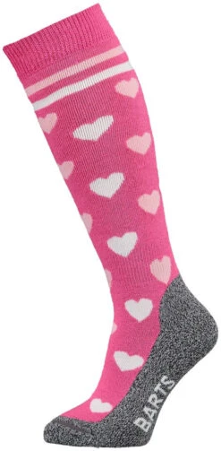 Barts Skisock Hearts Kids -Skischoenen Winkel barts skisock hearts kids fuchsia 1 1