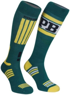 Poederbaas Cham Ski Socks -Skischoenen Winkel poederbaas cham ski socks green yellow 35 38 green yellow 2
